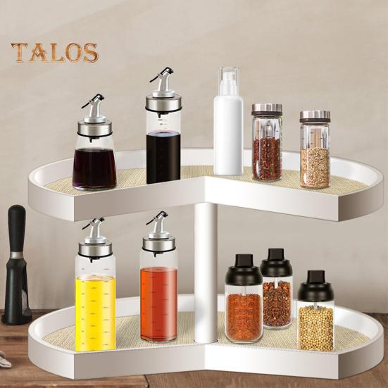 2Pcs Shelf Liner Circle Kitchen Liners Non Adhesive Cabinet Drawer Mats Non Slip Fridge Liners for Pantry Sink Storage Cupboard