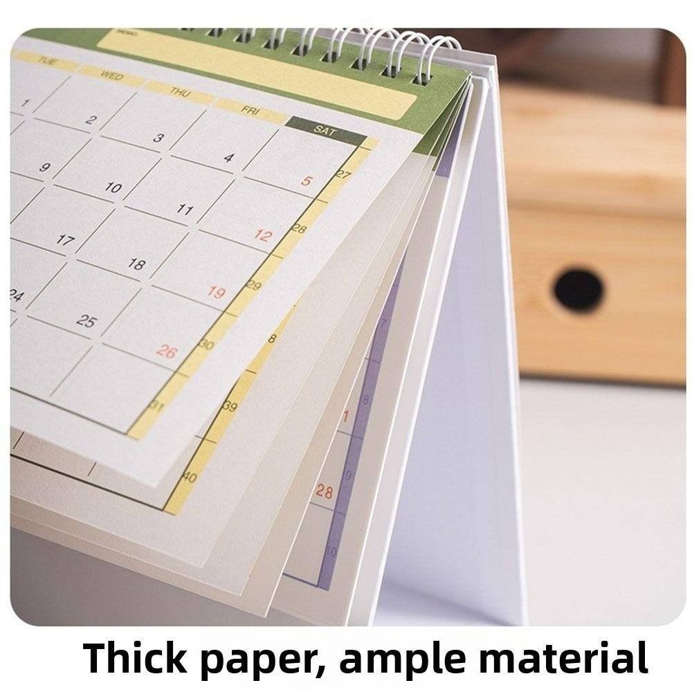 New Coil 2026 Desk Calendar Portable Monthly Daily Planner Mini Calendar English Calendar Books Office School Supplies