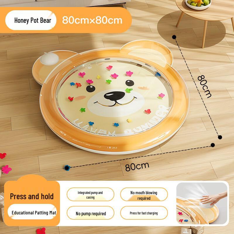 

Надувной игровой коврик для малышей на животик с водой - Медвежонок