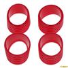 4 Pcs Silicone Tennis Racket Grip Ring Handle Closure Rubber