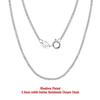 ORSA JEWELS Italian Handmade 1.2mm Chopin Chain Necklace Solid 925 Sterling Silver Man Woman Neck Chain Jewelry for Pendant SC53