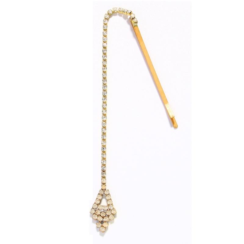 

Forehead Ornament Crystal Hair Pin Unique Exotic Charm Perfect for Theme Party Music Festival and Stage Performances золотой