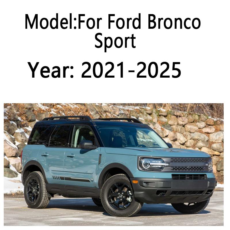 For Ford Bronco Sport CX430 2021 2022-2025 Window Door Visor Vent Awning Sun Rain Wind Guard Cover Weathershield Car Accessories