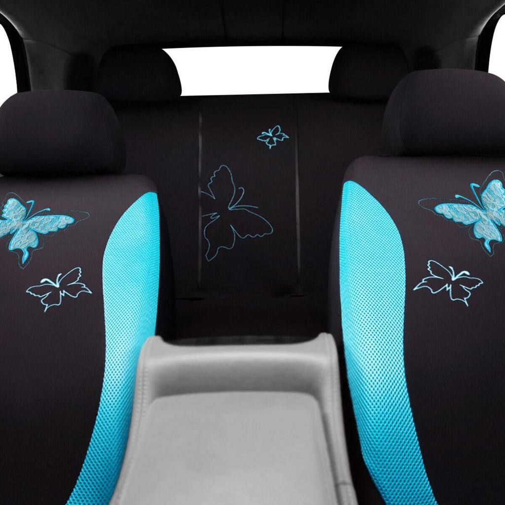 Universal Flat Cloth Car Seat Cover Non-slip Design Front Set