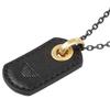 EMPORIO ARMANI Eagle Logo Dog Tag Leather Necklace Pendant EGS2706710 [Emporio Armani] [Item]