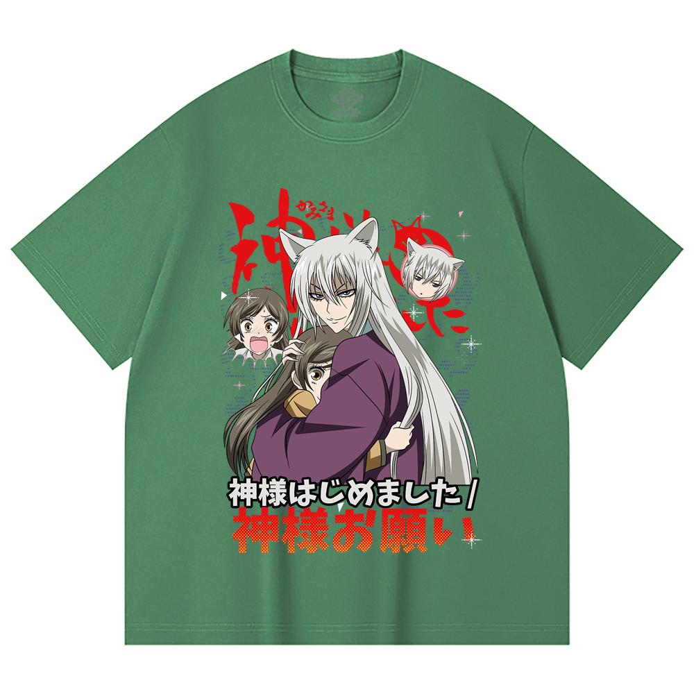230 Gsm 100% Cotton Kamisama Kiss V1 Print Unisex Heavy Cotton T Shirt