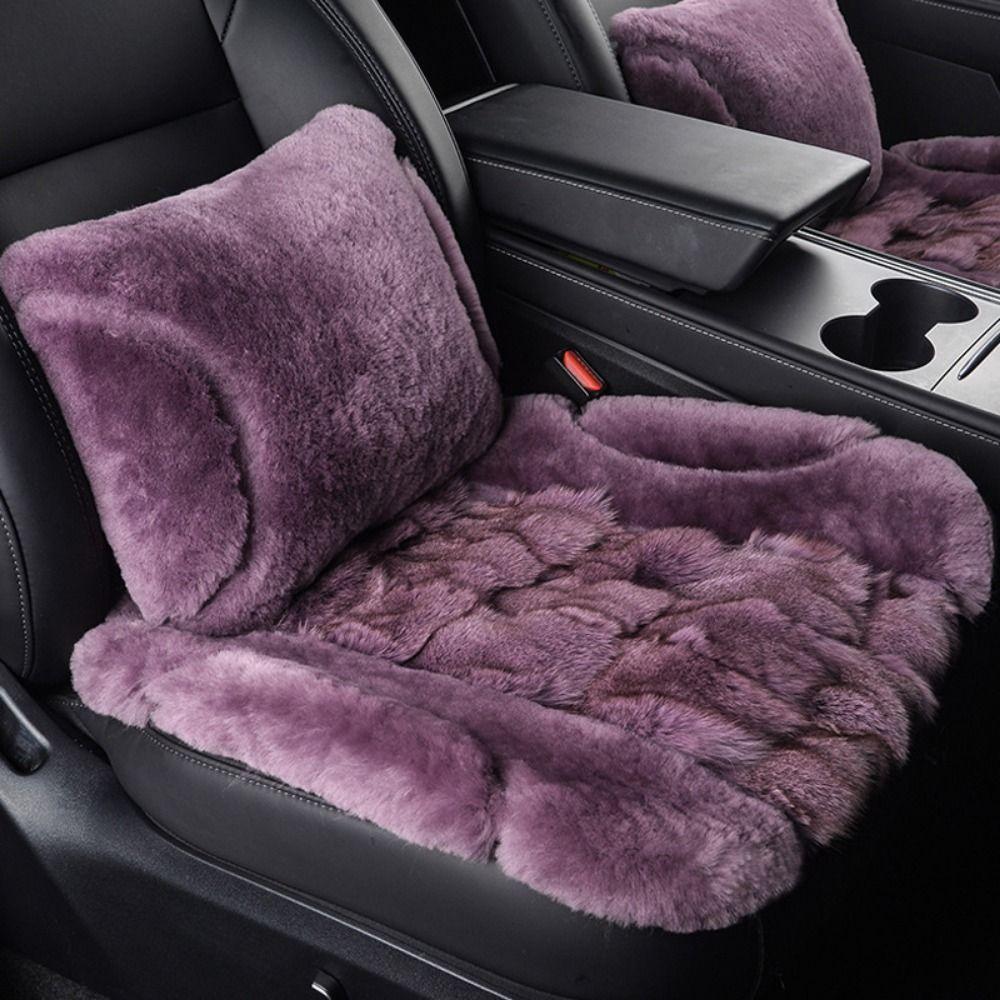 Thickened Plush Car Seat Covers Breathable Auto Seat Cushion  Car Interior Accessories