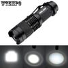 Strong Flashlight Portable Bicycle Lamp Short Mini Q5 LED Flashlight Torch Adjustable Focus Zoom Light Lamp