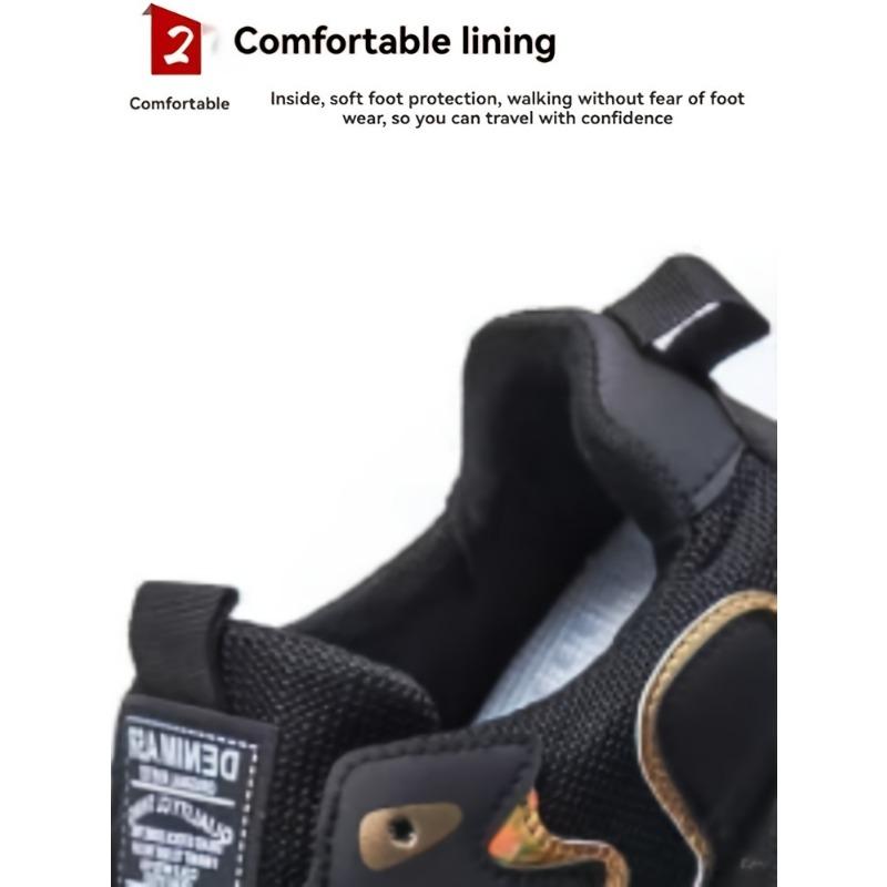Men's Trendy Sneakers, Comfy Non Slip Casual Soft Sole Shoes for Men's Outdoor Activities