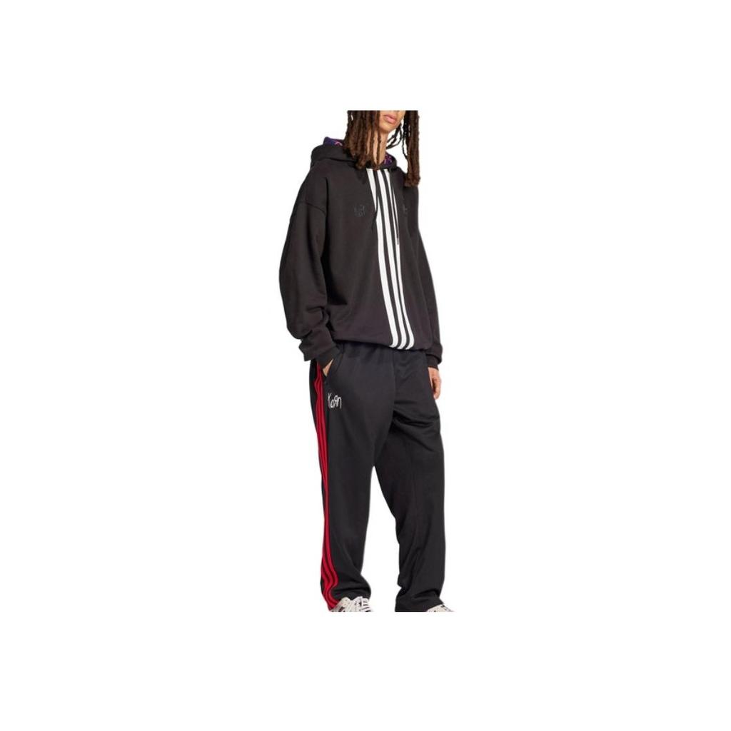 adidas X KoRn Hoodie (FW24) Schwarze Damen Streetwear JG1337