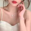 Fashion Jewelry 925 Sterling Silver Adjustable Tassel Pendant Statement Necklaces for Women 925 Silver Clavicle Chain Necklace