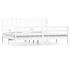 VidaXL Bed Frames White Solid Wood 200x200 Cm