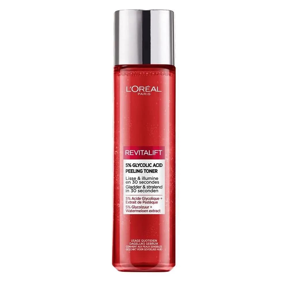 LOREAL Revitalift Тоник-пилинг для лица 180 мл 1 упаковка Уход за лицом: выравнивание тона и сияние Тоник-пилинг Revitalift LOREAL