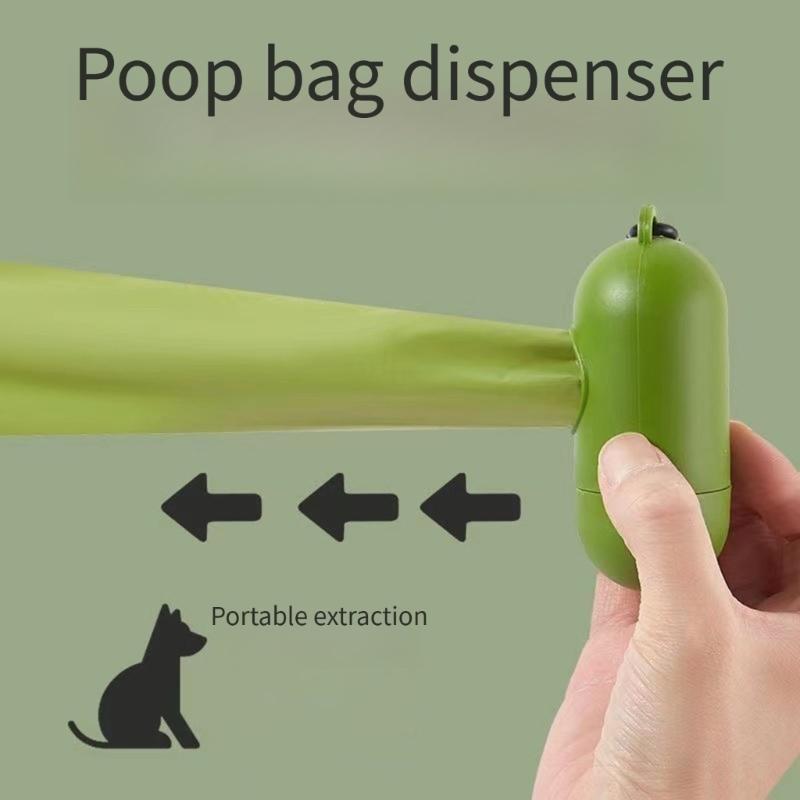 Dog Walk Gear Waste Bag Rolls with Perforated Pull-Apart Bags for Park Use, Outdoor Pickup, and Portable Carry