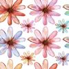 Flower Wall Decals Hand-painted Spring Wildflower Wall Stickers Peel And Stick Floral Wall Art Decor for Girls Bedroom Nursery Classroom Living Room