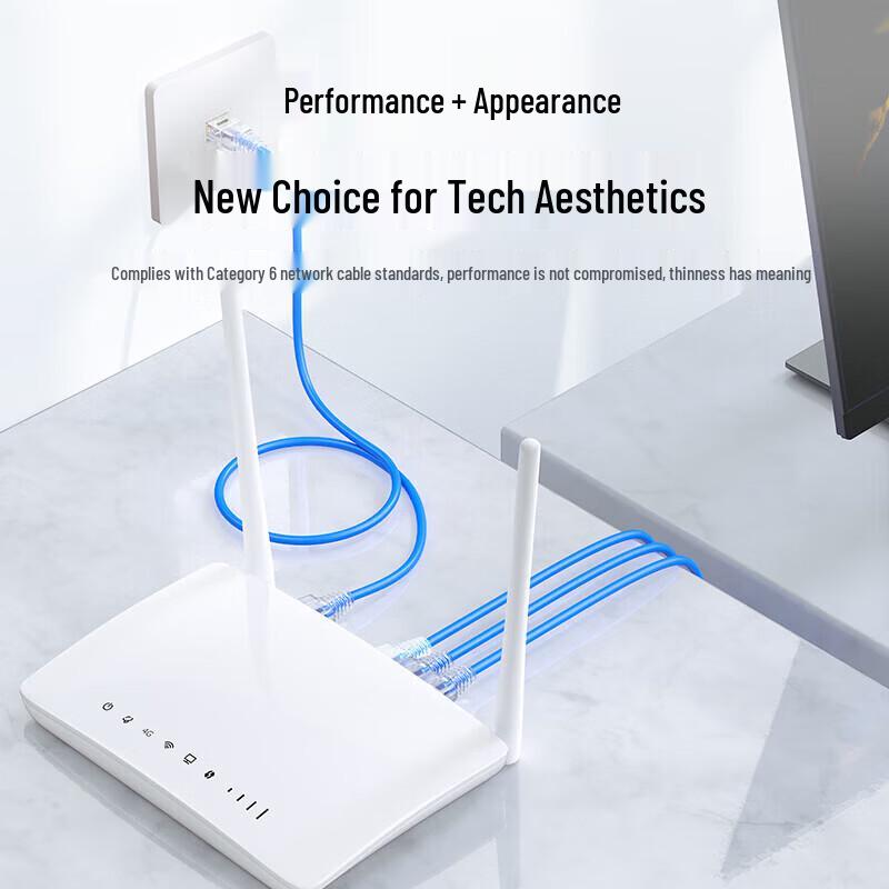 Shengwei Cat6 UTP Ultra-Thin Gigabit Ethernet Patch Cable