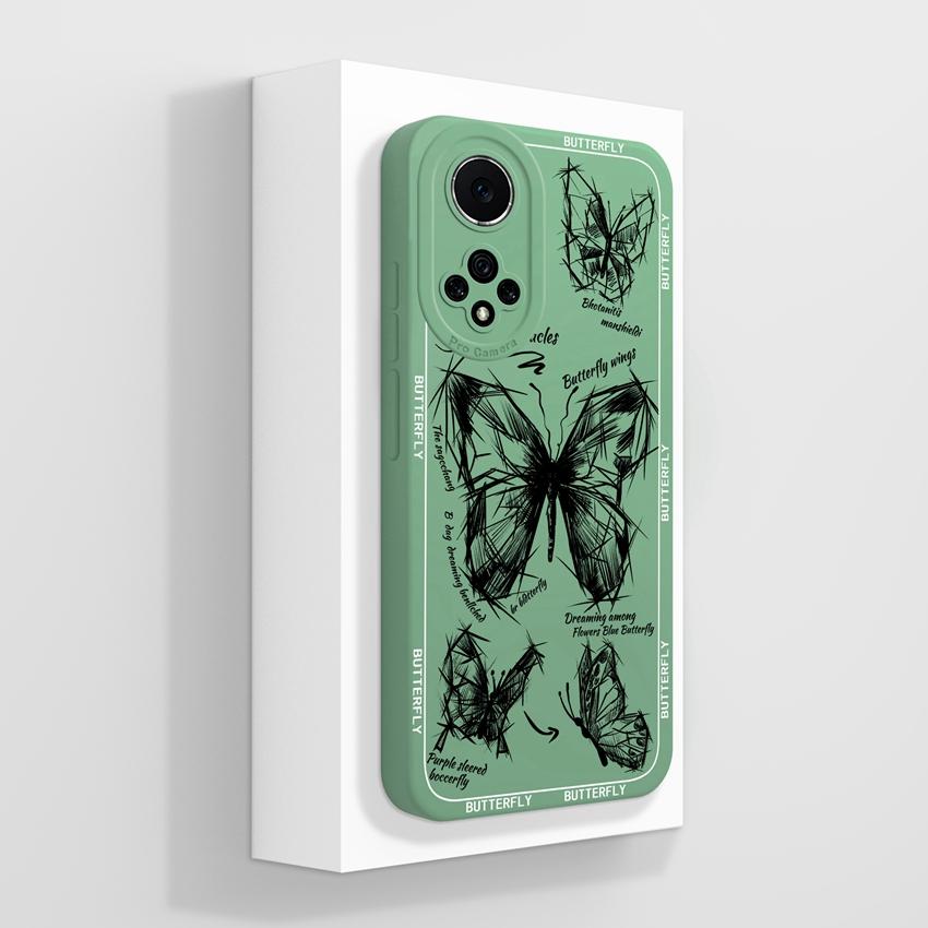 For Huawei Nova 9 10 11 Pro Y60 Y72 Phone Casing Pretty Watercolor Flowers Patterns Liquid Silicone Anti Drop Premium Protection Cover For Huawei Case