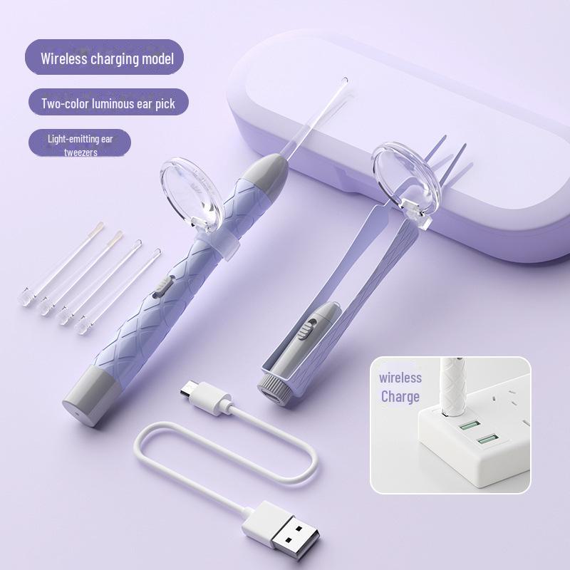 Ohrstöpsel mit weichem Kopf und leuchtendem Design für Kleinkinder – Sicheres Werkzeug zum Entfernen von Ohrenschmalz bei Babys