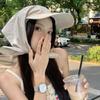 Lace Up Headscarf Baseball Cap For Women Outdoor Travel Trendy Sun Hat