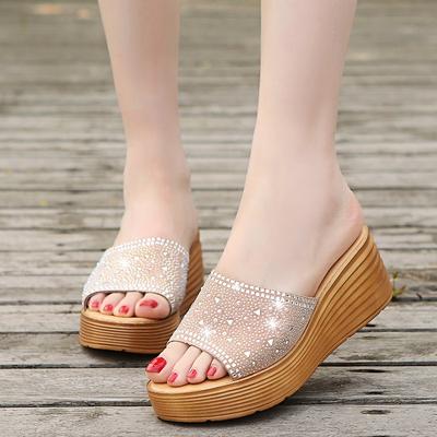 Slippers, Women's Shoes, Platform Heels, High Heels, Beach Wedge Shoes, Thick Heels