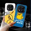 Funny Cute Cartoon Duck Shockproof Phone Case for Xiaomi Redmi Note 15 14 13 12 Pro Plus 11 11S 11T 5G Cover Anti Fall Fundas