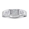 Men'S Ring S925 Sterling Silver Ring Fashion 5A Zircon Ring Temperament Ring