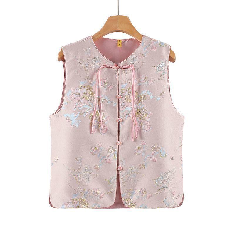 Retro Vest, Ethnic Temperament, Middle-aged Mother, Festive Temperament, Fashionable New Top