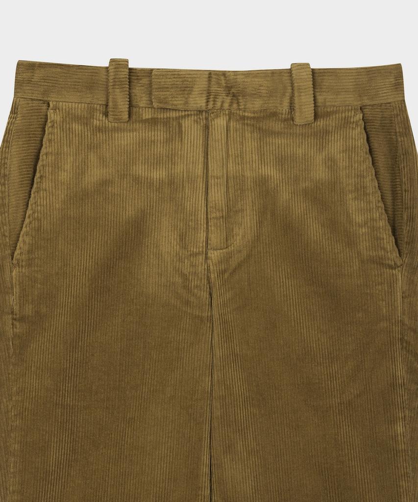 BROOKS BROTHERS Slim Fit 8W Corduroy Pants (Brown) (Bbpcmnf402)