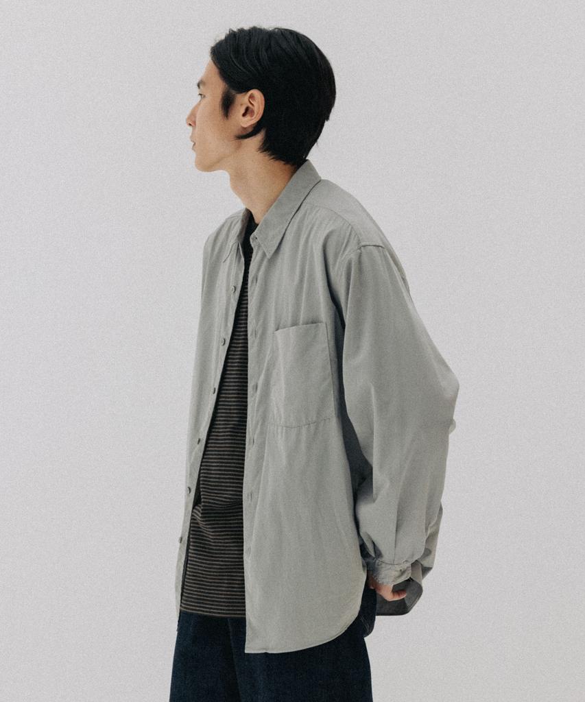 BLANKROOM Mati Shirt_Stone Gray