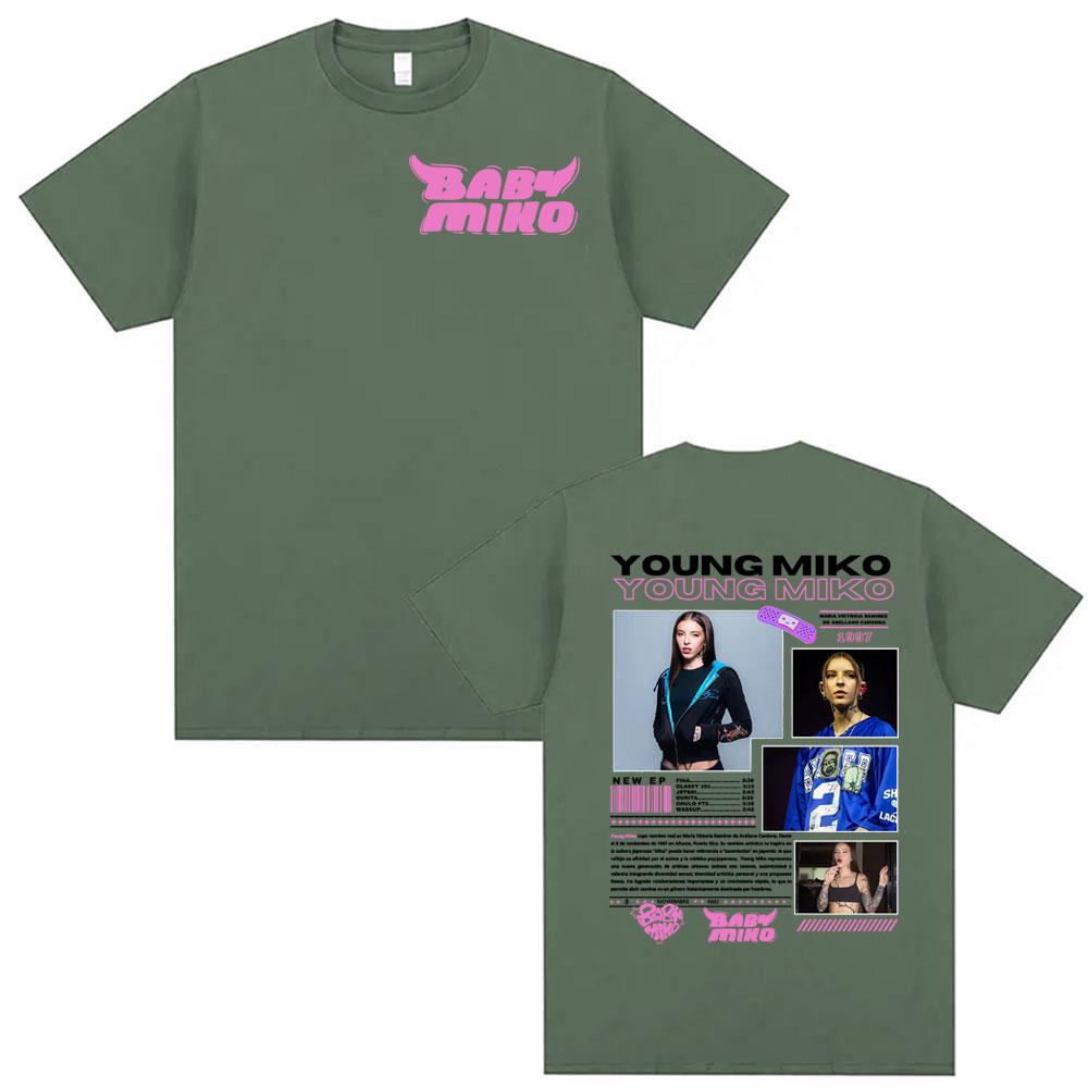 Singer Young Miko Baby Miko Album Tour Cover Tee Shirt Unisex Women Clothing Fashion Aesthetic T Shirts High Quality Casual Tshirt