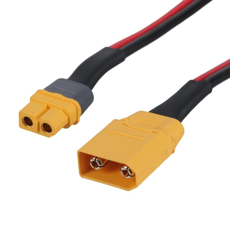 XT60 Buchse auf XT90 Stecker Kabel, 2ft bis 12ft Adapterkabel 12AWG Verlängerungskabel Verlängerkabel für Solarpanel