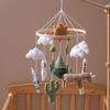 Baby Crib Mobile Clouds Animals Leaf Plush Crib Mobile Handmade Felt Hanging Decor