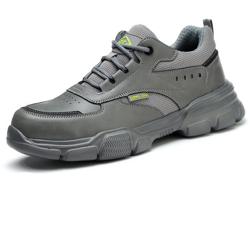 Fashion Safety Shoes Sport Men Protective Shoes Anti-smash Anti-puncture Work Boots Steel Toe Shoes Breathable Men Work Shoes
