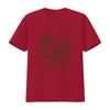 Vintage Western Christian Follow The Word Slogan Mountain Cross Cow Print Casual T Shirt Vintage Washed Versatile Graphic
