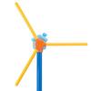 55" Windmill Water Sprinkler for Kids 360 Degree Spinning Splash Water Toy with 3 Blades Outdoor Backyard Summer Game for Boys Girls Dogs Garden