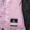 Jordan Pearlescent Mid-Length Hooded Down Jacket Kids Outerwear Pink FB0334-640
