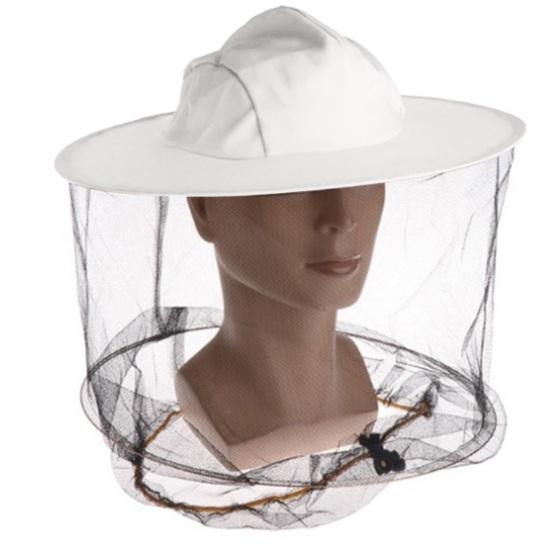 Mosquito Head Net Full-Mesh Design Drawstring Windproof Strap Good Breathability Beekeeping Men Bee Prevention