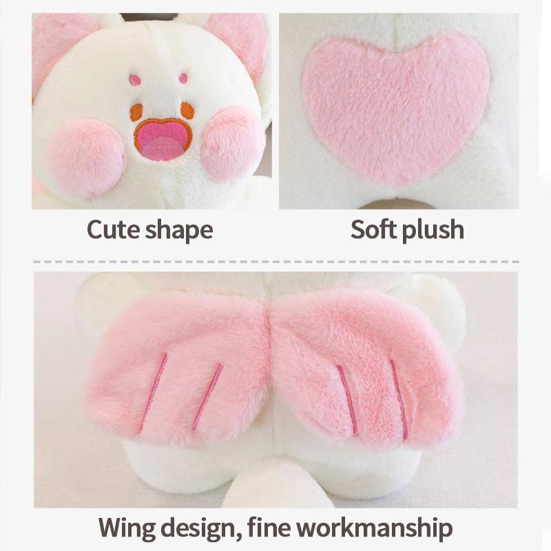 Boneco de pelúcia fofo de desenho animado DuDu Cat Kawaii Sofá Almofadas Almofadas Decoração para casa Brinquedo de pelúcia fofo para amigos Presentes de Natal