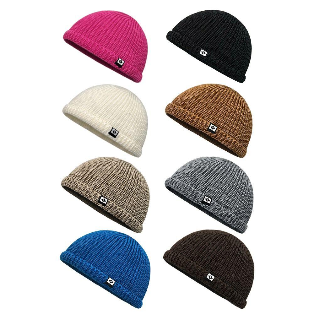 Windproof Knitted Hat Soft Warm Bonnets Autumn Winter Hat  Outdoor