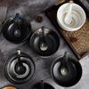 Ceramic Ramen Bowl Set Reusable Kitchen Bowl Japanese-Style Large Bowl Salad Bowl Cereal Bowl Picnic Bowl Instant Noodle Bowl for Soups Porridge