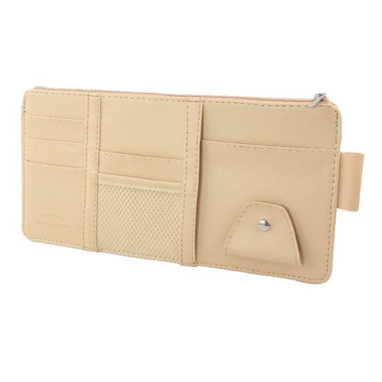 1Pc Car Auto Visor CD DVD Card Case Holder Clipper Disks Hold Organizer Bag