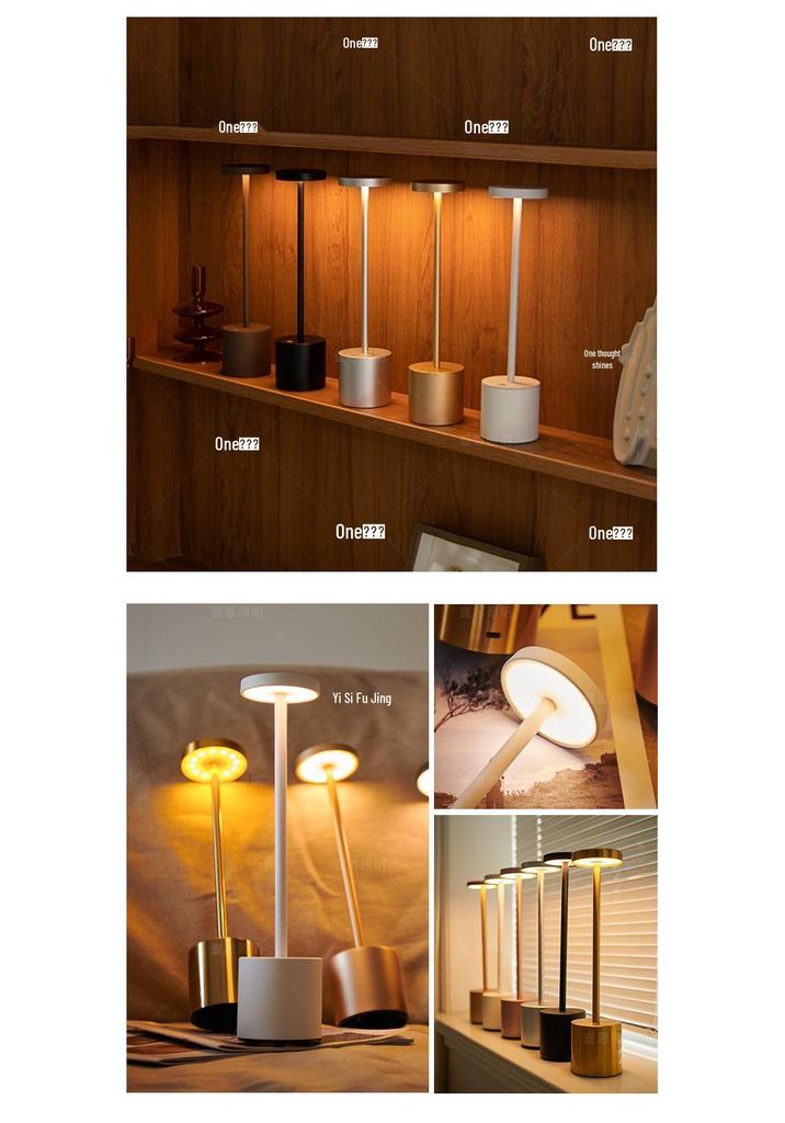Modern Type-C Touch Desk Lamp: Minimalist I-beam Design with Night Light Functionality