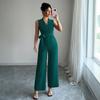 High-end and Simple Style Corset Wide-leg Pants and One-piece Pants for Women's Spring and Summer