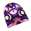 Modern Italian Abstract Pattern In Pink and Purple Classic Knit Hat for Adults Available In Versatile Tones Ideal for Subtle Styling During Cool Days