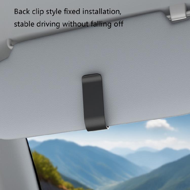 ABS Materials Car Sunglasses Holder With Soft Padding Multipurpose Organizers for Glasses Tickets Quick Installation