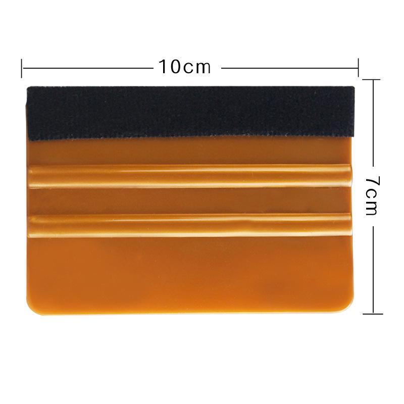 Anti-Scratch Car Film Scraper & Installation Tool with Cloth Sticker