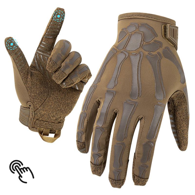 Gloves Touch Screen Full Finger Anti Slip Outdoor Camo Gloves for Cycling Hiking Camping Hunting Airsoft Shooting Gear