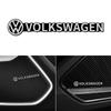VW 4Pcs Car Audio Decorate 3D Aluminum Emblem Badge Sticker Decal For Volkswagen VW Rline GTI Golf 5 6 7 Polo Passat CZYXB