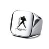 Vnox 18mm Signet Ring For Men Women, The Zodiac 12 Horoscope Constellation Sign Finger Band, Stainless Steel Aries Punk Ring