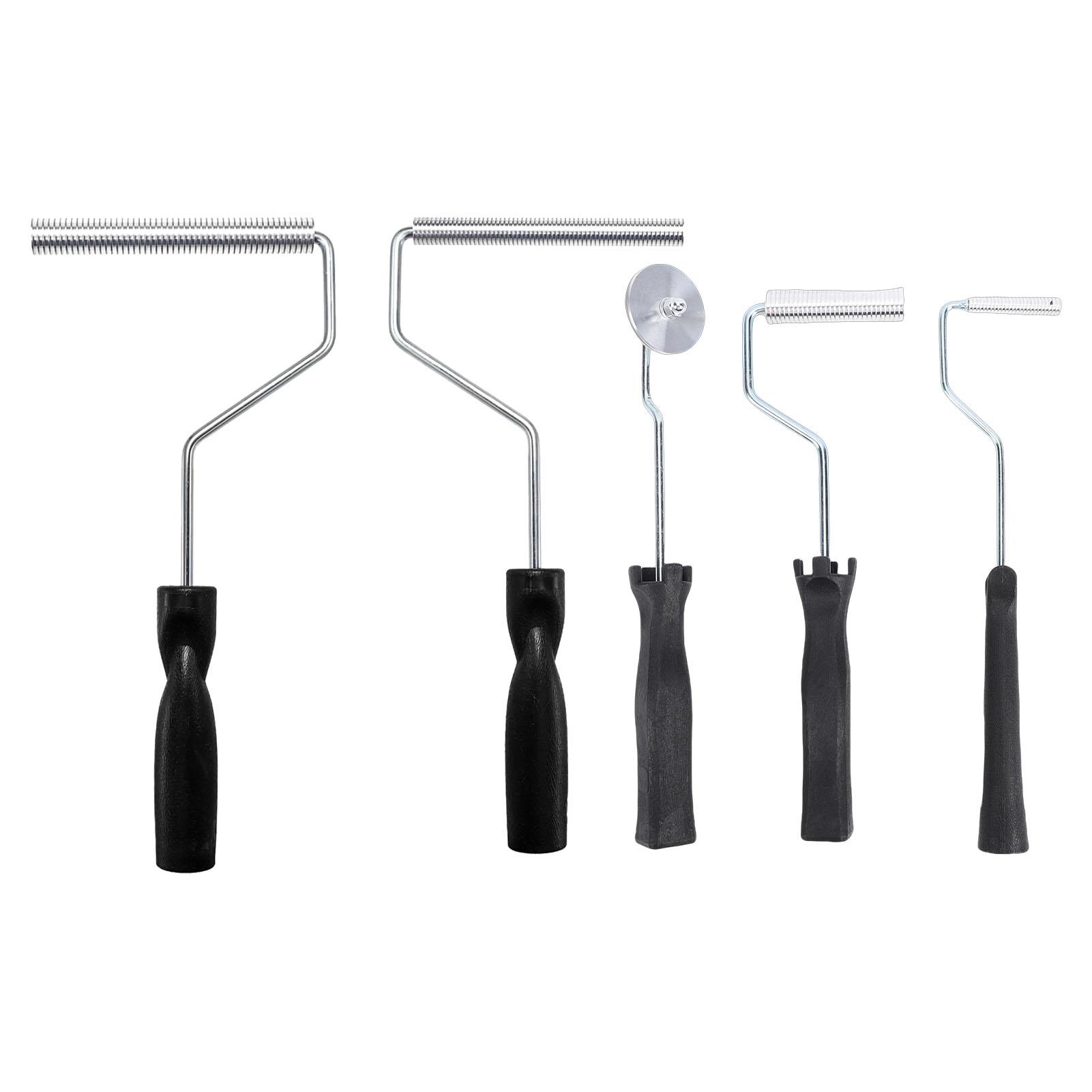 

5PCS Fiberglass Laminating Rollers Aluminum Head Bubble Paddle Tool Kit for Mold Resin Composite Projects Bathtub Boat Repair